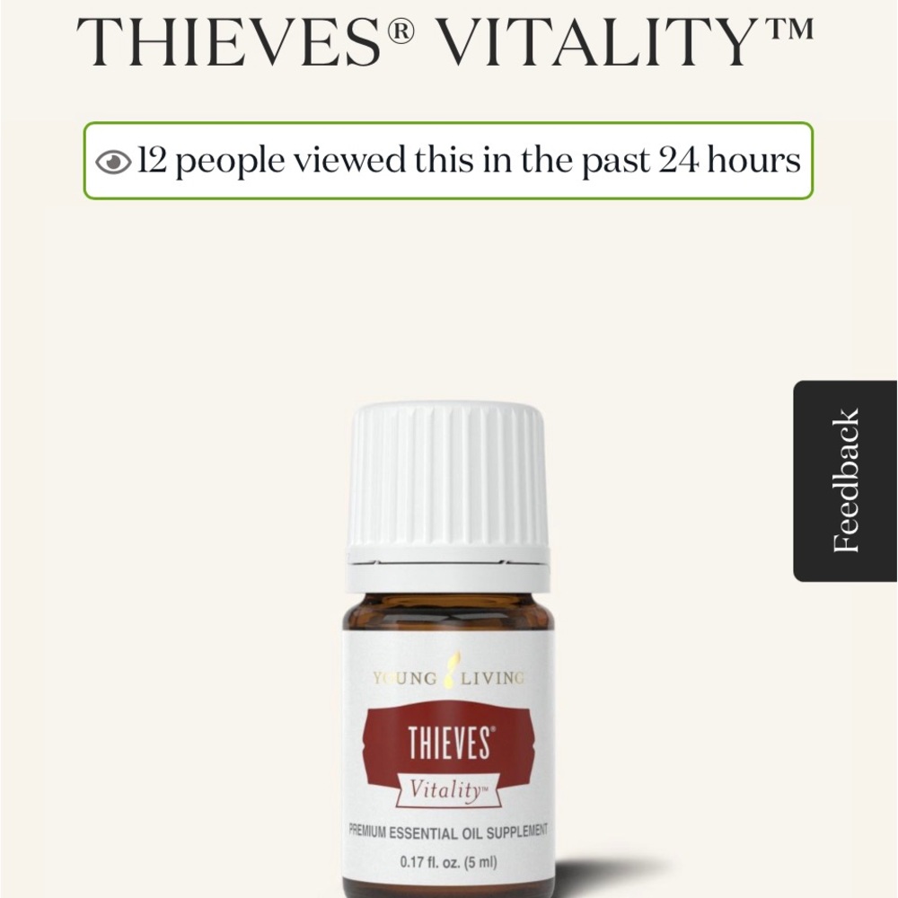 New! THIEVES Vitality Young Living essential oil